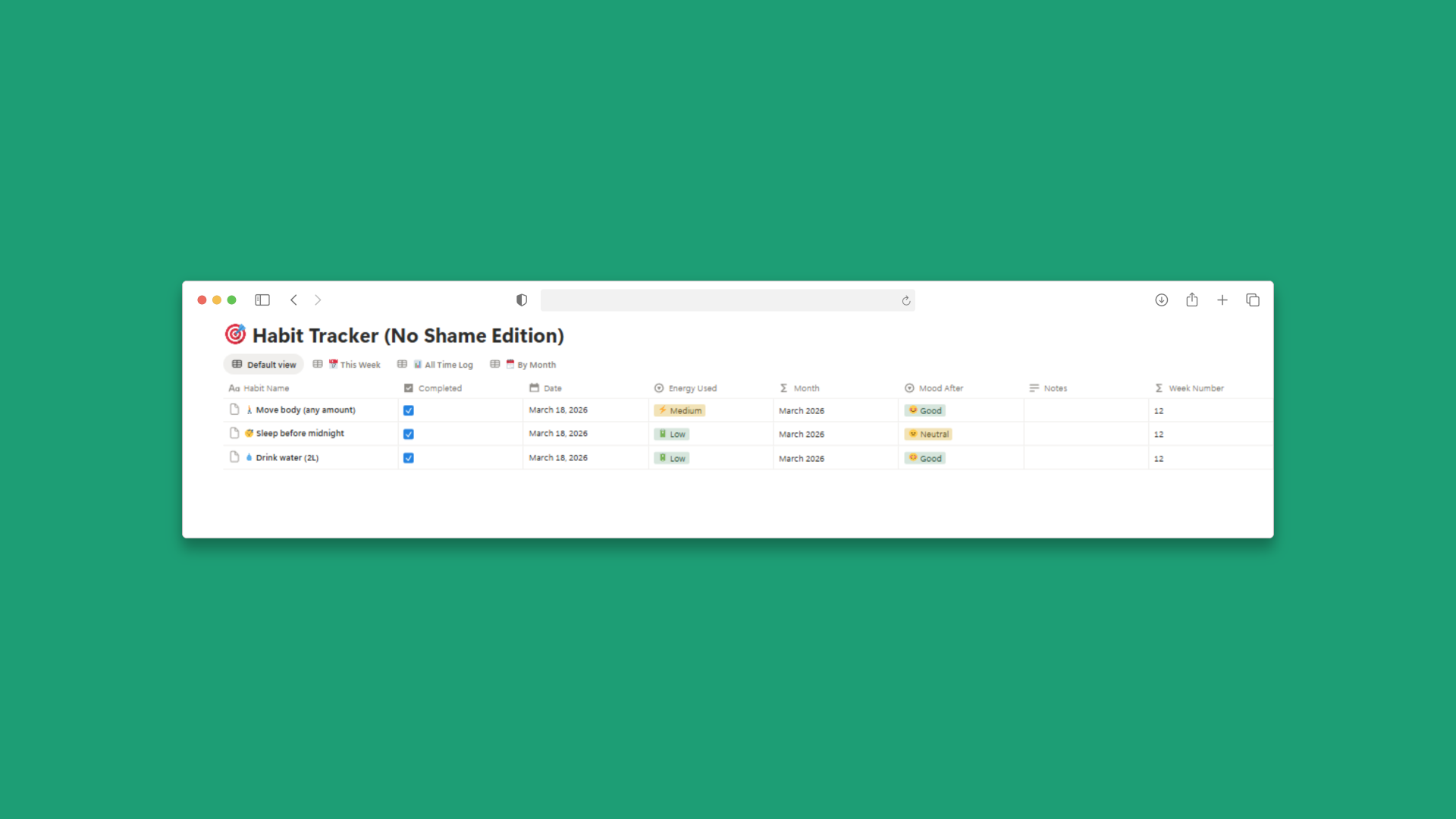 ADHD Brain-Friendly Notion Dashboard